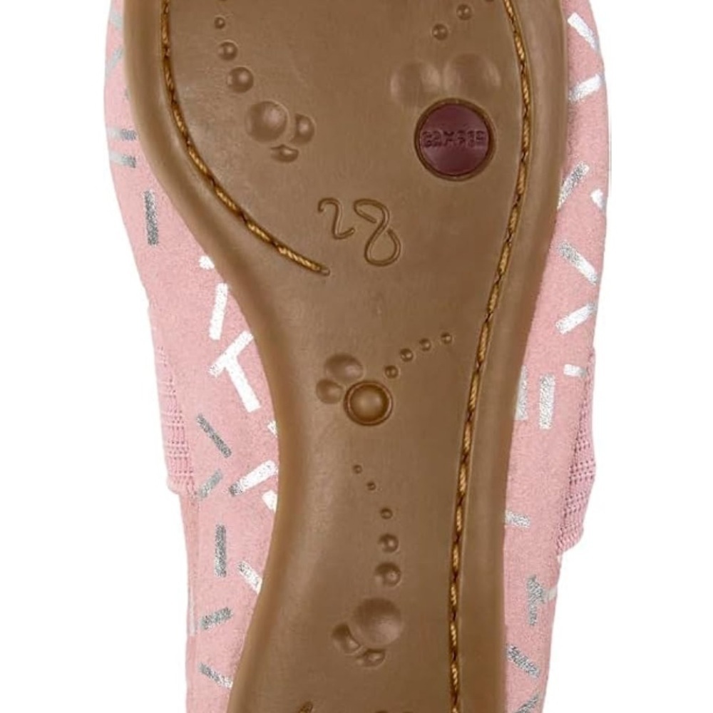 Camper Pink Mary Jane Shoes with Silver Sparkle Accents - Picture 6 of 6